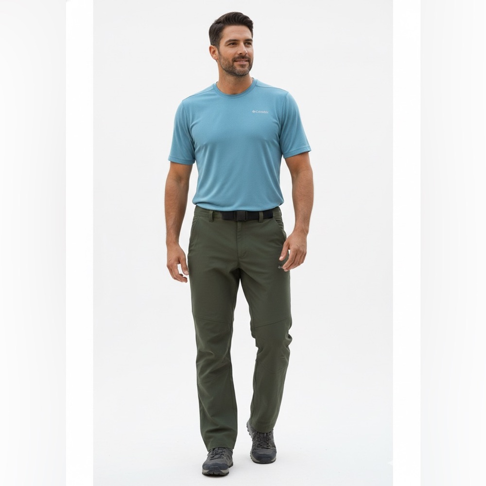 Columbia Men’s Royce Peak II Hiking Pants 40x32 Olive Green Omni-Shield